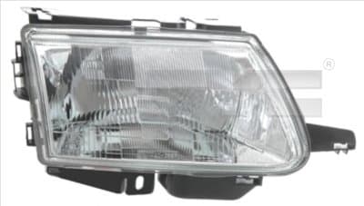 Far dreapta (H4, electric, manual, fundal argintiu) CITROEN SAXO 1996-2004