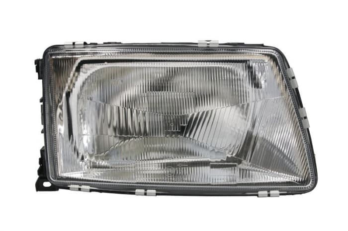 Far dreapta H4, manual, fara motoras, culoare insert: cromat potrivit AUDI 100 C3, 200 C3 01.82-12.90
