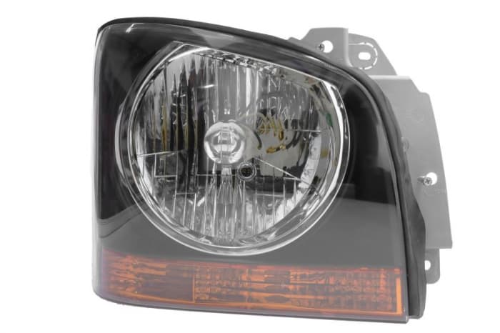 Far Dreapta (H4, manual, fara motoras, culoare insert: negru) potrivit KIA BONGO