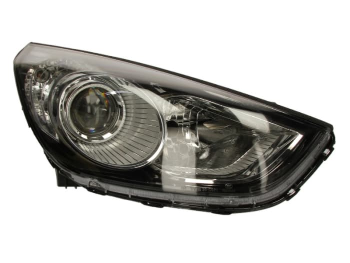 Far dreapta H7, electric, cu motoras, interior negru HYUNDAI IX35