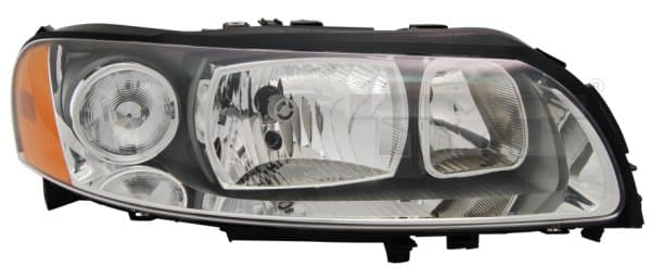 Far dreapta (H7 H9, electric, fundal negru insertii crom) VOLVO S60 I, V70 II, XC70 CROSS COUNTRY