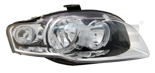 Far dreapta (H7, reglaj electric, cu motoras, fundal negru insertii crom) AUDI A4
