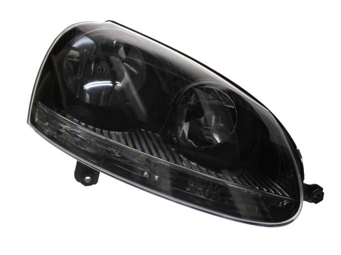 Far dreapta (H7, reglaj electric, cu motoras, fundal negru) VW GOLF 2003-2009