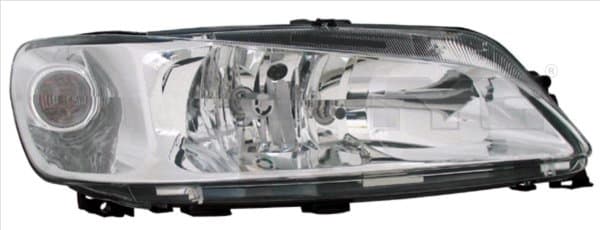 Far dreapta (H7, reglaj electric, fundal cromat) PEUGEOT 306