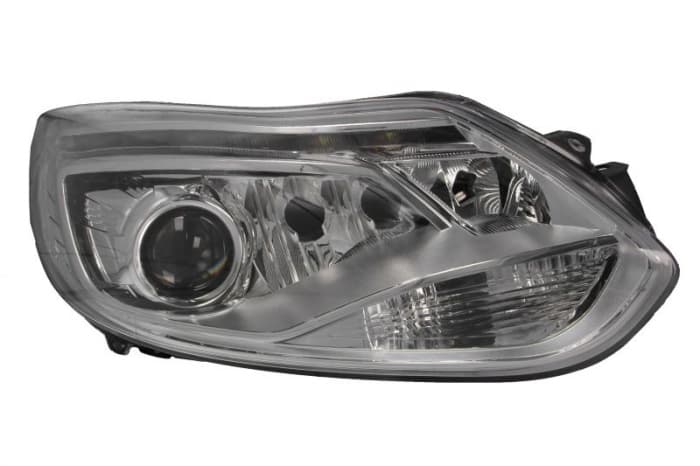 Far Dreapta (xenon, D3S H1 H7 LED PY21W, electric, cu motor, culoare insert: cromat, culoare semnalizator: transparent) potrivit FORD FOCUS III; FORD USA FOCUS