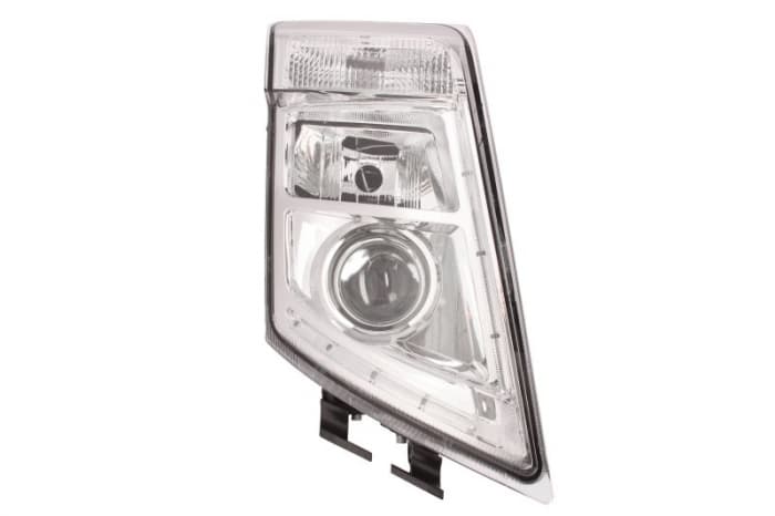 Far fata Dreapta (2 LED H7 PY21W, electric, cu motor, baza cromata) potrivit VOLVO FH, FH16, FM, FM II 09.05-