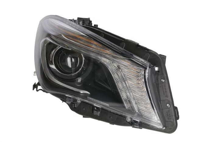 Far fata Dreapta (bi-xenon, D3S LED, fara motoras, bec, culoare insert: cromat) potrivit MERCEDES CLA (C117), CLA SHOOTING BRAKE (X117)