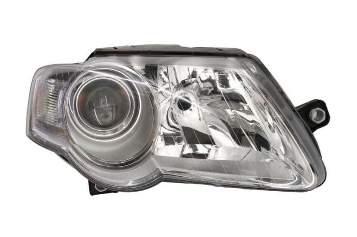 Far fata Dreapta (H7 H7, electric, cu motor, culoare insert: cromat negru) potrivit VW PASSAT B6