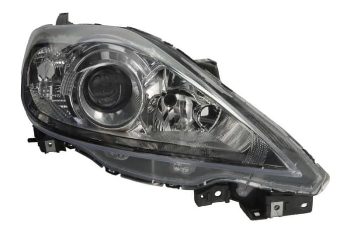 Far fata Dreapta (H7 HB3, electric, fara motoras, culoare insert: gri, culoare semnalizator: alb) potrivit MAZDA 5
