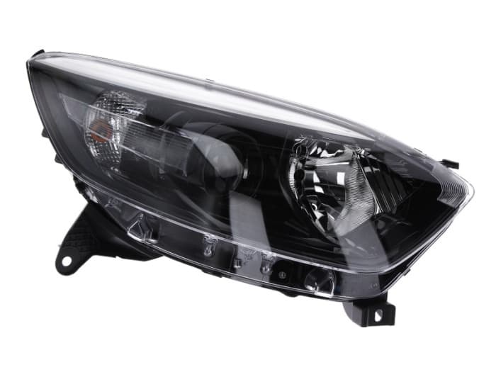 Far fata Dreapta (halogen, 2 H1 P21W W5W, electric, cu motor, culoare insert: negru) potrivit RENAULT CAPTUR I -06.17