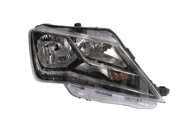 Far fata Dreapta (halogen, H7 W5W, electric, cu motor, culoare semnalizator: transparent) potrivit SEAT TOLEDO IV