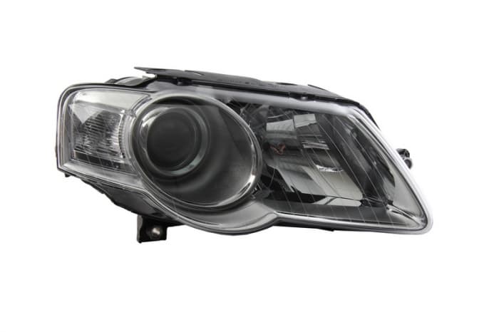 Far fata Dreapta (halogen, H7 W5W, electric, cu motor, culoare semnalizator: transparent) potrivit VW PASSAT B6 potrivit VW 03.05-11.10