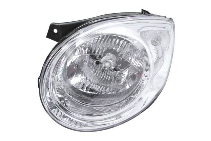 Far fata Stanga (H4, electric, cu motor, culoare insert: cromat, culoare semnalizator: transparent) potrivit KIA PICANTO I
