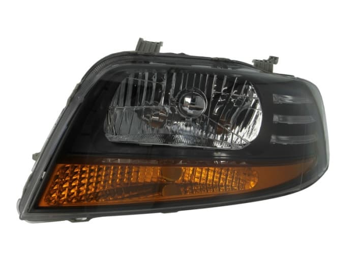 Far fata Stanga (H4, electric, fara motoras, culoare insert: argintiu, culoare semnalizator: galben) potrivit CHEVROLET AVEO KALOS; DAEWOO KALOS