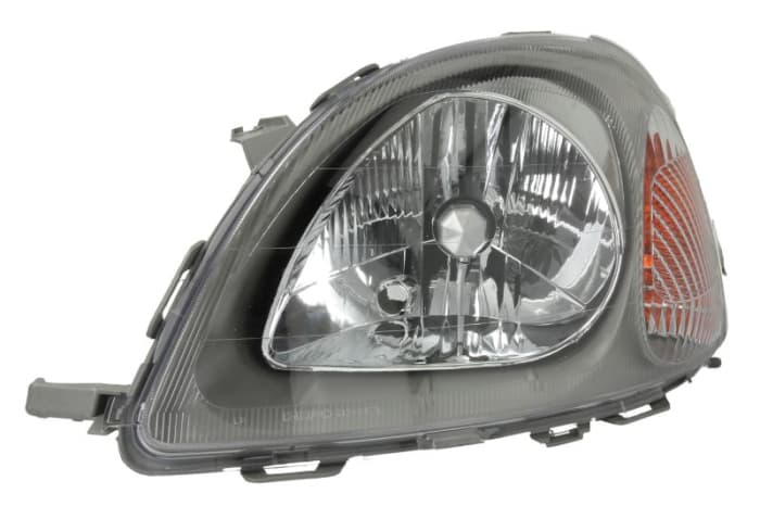 Far fata Stanga (halogen, H4 PY21W, electric, fara motoras, culoare insert: gri, culoare semnalizator: alb) potrivit TOYOTA YARIS -06.03