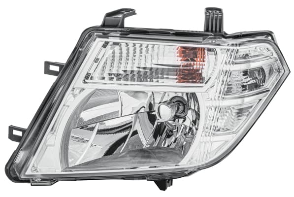 Far fata Stanga (halogen, H4 PY21W W5W, electric, cu motor, bec) potrivit NISSAN NAVARA NP300, PATHFINDER III, PATHFINDER IV 01.05-12.07
