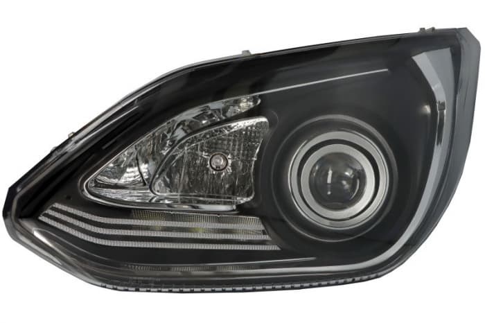 Far stanga (Bi-Xenon H15 LED, culoare insert: negru crom platinat) potrivit SETRA 500 01.12-