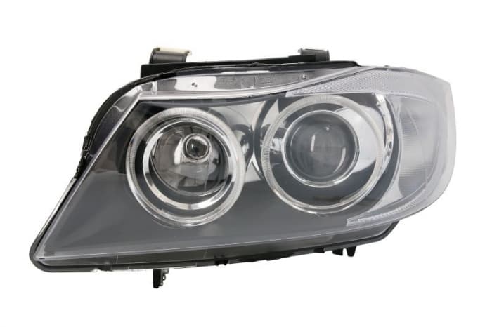 Far stanga (D1S H7, reglaj electric, cu motoras, fundal negru, fundal transparent) BMW Seria 3 2004-2012