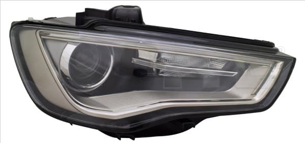 Far stanga D3S, electric, cu motoras, fundal maro AUDI A3 8V, Cabriolet Sedan intre 2012-2016