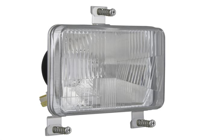 Far stanga dreapta (H4 T4W, manual, main bulb seal, culoare insert: crom platinat) potrivit MASSEY FERGUSON 200, 2000, 300, 3000, 6000, 9000; SAME ANTARES, AQUA SPEED, ARGON, ARGON 3, ASTER, BUFFALO