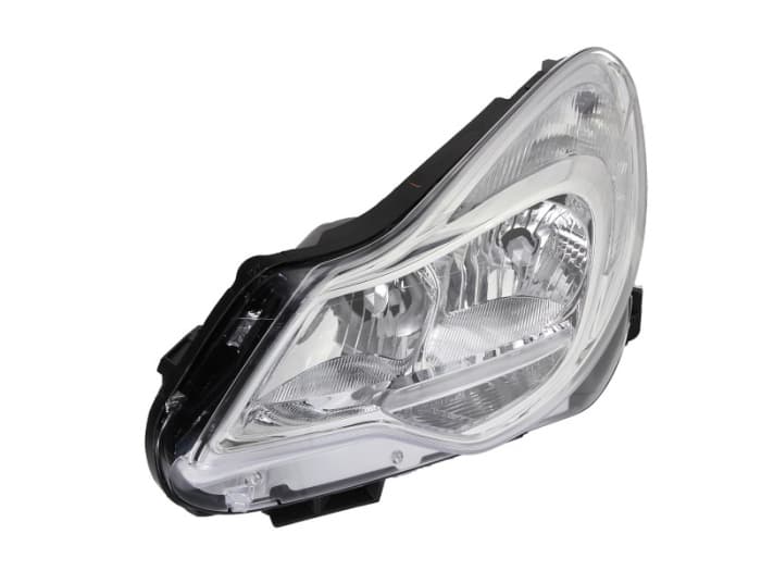 Far Stanga (H1 H7, electric, cu motor, culoare insert: cromat, culoare semnalizator: alb) potrivit OPEL CORSA D, CORSA D HATCHBACK