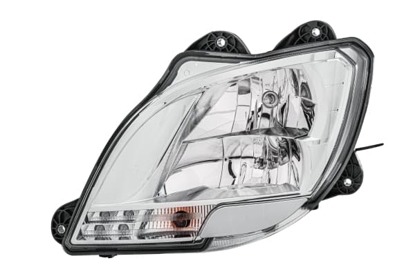 Far stanga (H1 H7 P21W, electric, cu motor, cu lumina de zi, culoare insert: crom platinat, culoare indicator: transparent) potrivit DAF CF, XF 106 10.12-
