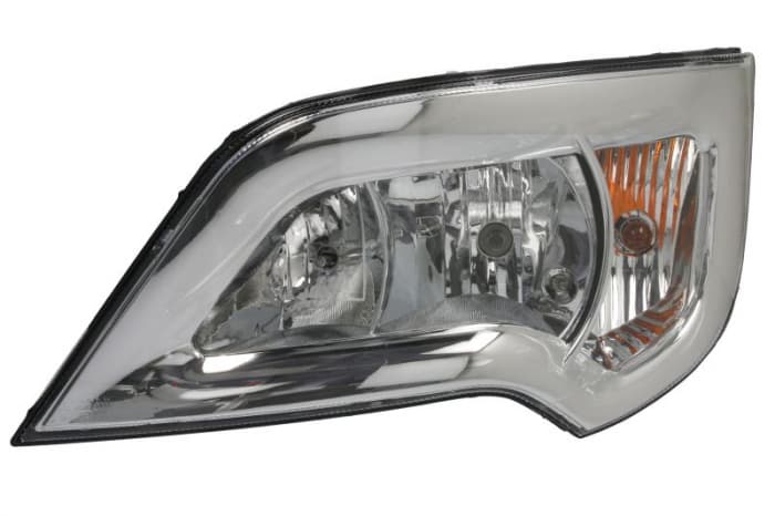 Far stanga (H1 H7 PY21W W5W, culoare insert: crom platinat, culoare indicator: alb) potrivit MERCEDES TRAVEGO (O 580) 01.08-