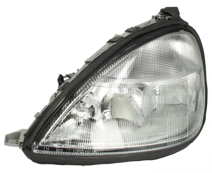 Far stanga (H1 H7, reglaj electric, fundal argintiu, fundal transparent) MERCEDES Clasa A 1997-2004