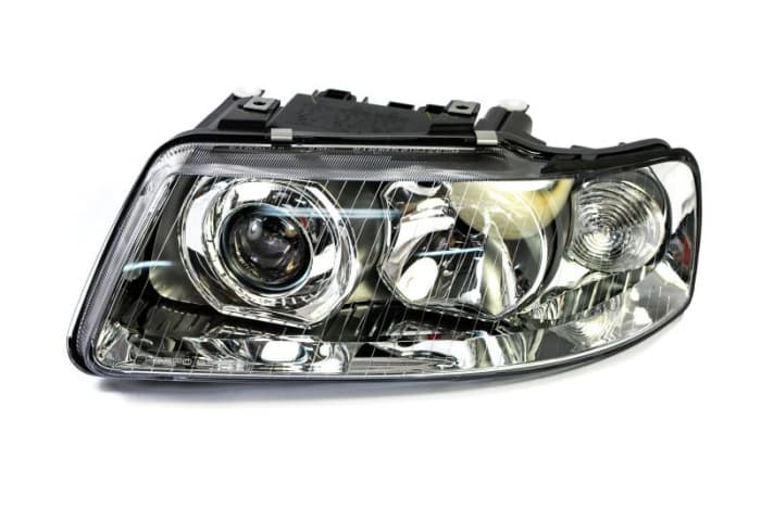Far stanga (H1 H7, reglaj electric, manual, fundal cromat) AUDI A3 2000-2003