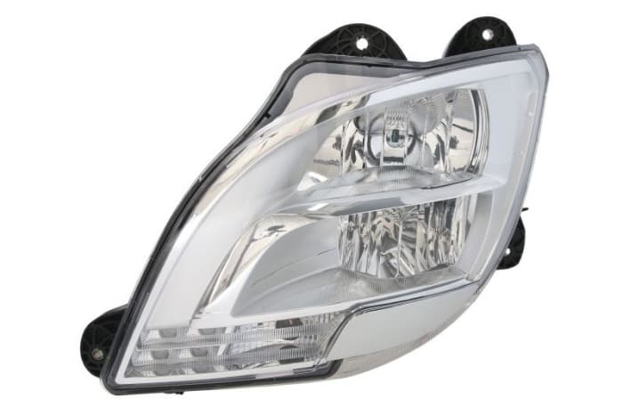 Far stanga (H1 LED PY21W, manual, insertii crom, Semnalizator transparent) DAF CF, XF dupa 2012