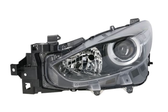Far stanga (H11 H15, electric, cu motoras, fundal negru) MAZDA 3 2017-2019