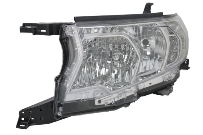 Far Stanga (H11 HB3 LED WY21W, electric, fara motoras) potrivit TOYOTA LAND CRUISER PRADO 08.09-09.17