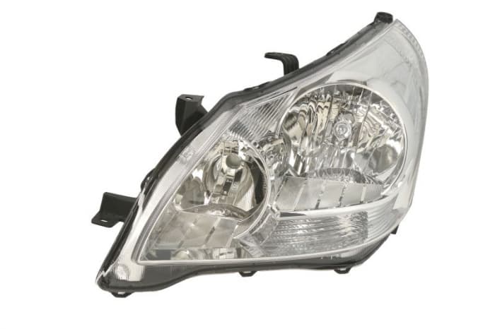 Far stanga (H11 HB3 PY21W W5W, electric, cu motoras, fundal cromat, fundal transparent) TOYOTA VERSO 2009-2012