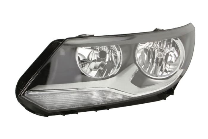 Far Stanga (H15 H7 PY21W W5W, electric, cu motor, culoare insert: negru, culoare semnalizator: alb) potrivit VW TIGUAN