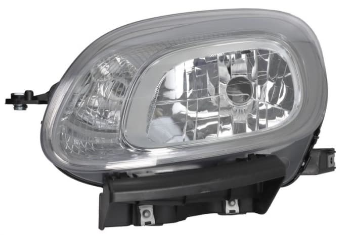Far Stanga (H4, electric, cu motor, culoare insert: cromat, culoare semnalizator: alb) potrivit FIAT PANDA, PANDA HATCHBACK