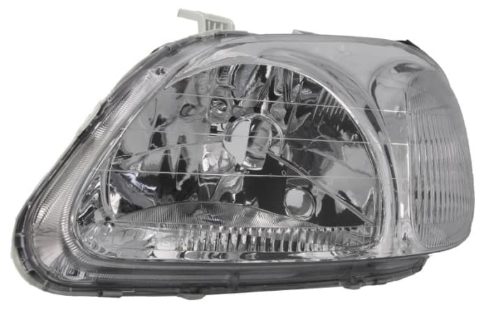 Far Stanga (H4, electric, fara motoras, culoare insert: cromat, culoare semnalizator: alb) potrivit HONDA CIVIC VI 09.94-04.98