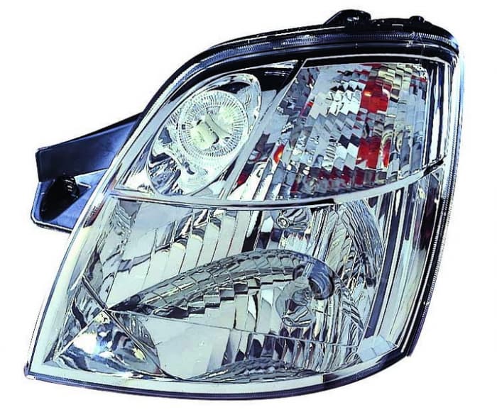 Far Stanga (H4, manual, fara motoras, culoare insert: cromat, culoare semnalizator: transparent) potrivit KIA PICANTO I