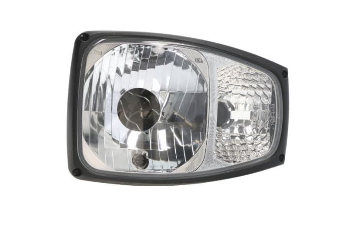 Far stanga (H4 PY21W W5W, manual, culoare insert: crom platinat, culoare indicator: transparent) potrivit JCB 400, 5, 500, FASTRAC, TM