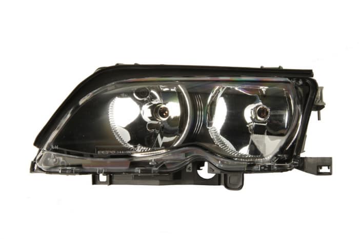 Far stanga H7, electric, cu motor, culoare interior negru potrivit BMW 3 E46 -03.05