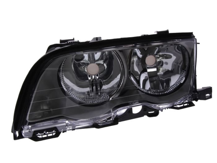 Far stanga H7, electric, cu motoras, fundal titanium BMW Seria 3 E46