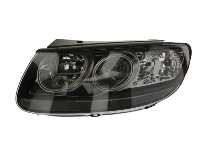 Far Stanga (H7, electric, manual, fara motoras, culoare insert: cromat, culoare semnalizator: transparent) potrivit HYUNDAI SANTA FE II 01.10-