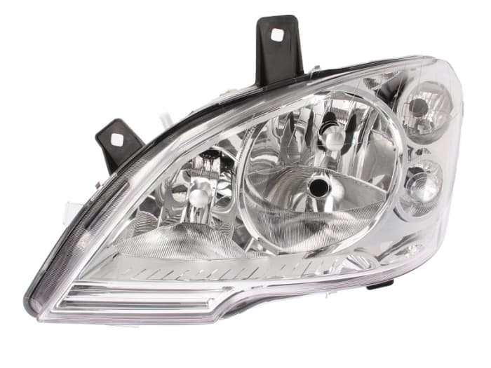 Far stanga (H7, reglaj electric, cu motoras, fundal cromat) MERCEDES Clasa VIANO (W639), VITO MIXTO (W639), VITO (W639)