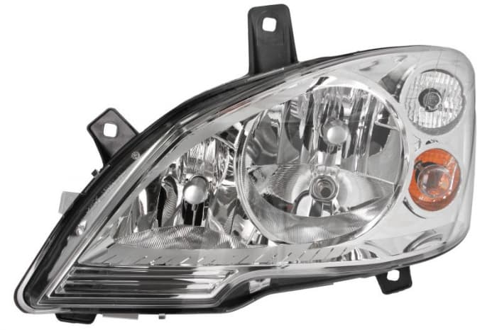 Far stanga (H7, reglaj electric, cu motoras, fundal cromat) MERCEDES Clasa VIANO (W639), VITO MIXTO (W639), VITO (W639) dupa 2010