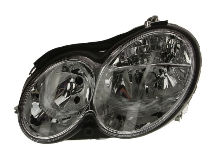 Far stanga (H7, reglaj electric, fundal cromat, fundal transparent) MERCEDES Clasa CLK 2002-2005
