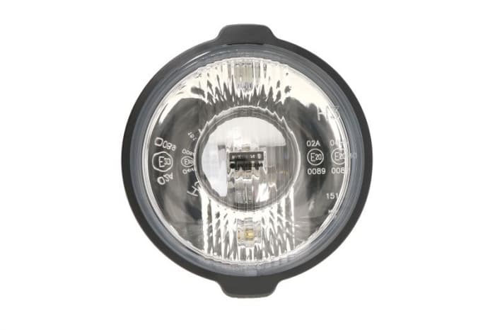 Far universal stanga dreapta (faza lunga, H3 T4W, 12 24V, diametru 183mm, alb, plastic, negru, lumini pozitie, lungime cablu: 150mm)