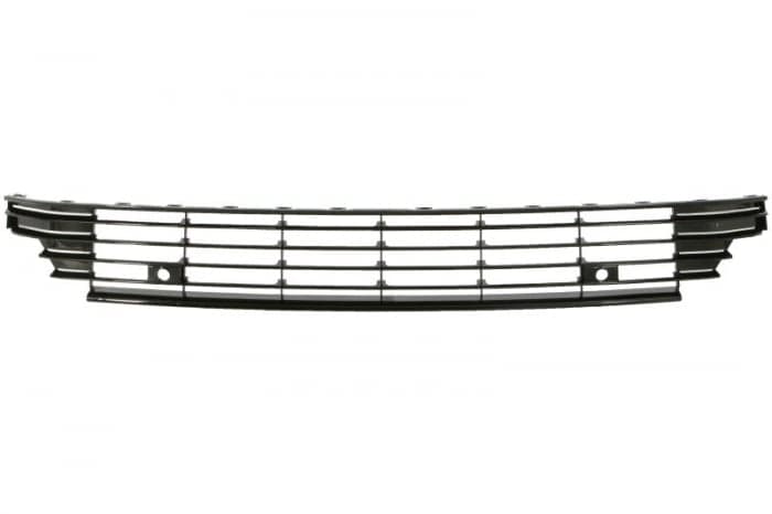 Grila bara fata (cu locas senzori, plastic, negru lucios) VW CC intre 2011-2016