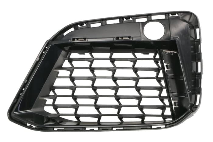 Grila bara Fata Dreapta deschis, pachet M, cu orificii senzori parcare, plastic, negru lucios potrivit BMW 3 G20, G80, G28, 3 G21, G81, 5 G30, F90, 5 G31 09.16-
