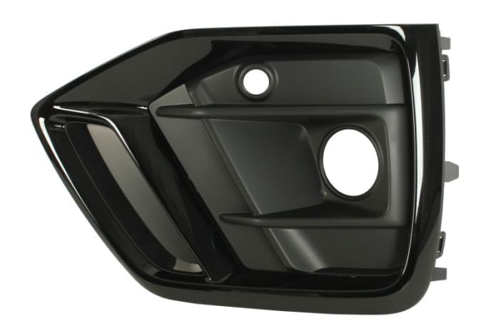 Grila bara Fata Dreapta S-LINE, cu orificii proiector ceata, cu orificii senzori parcare, negru negru lucios potrivit AUDI Q5 06.16- 01.17-10.20