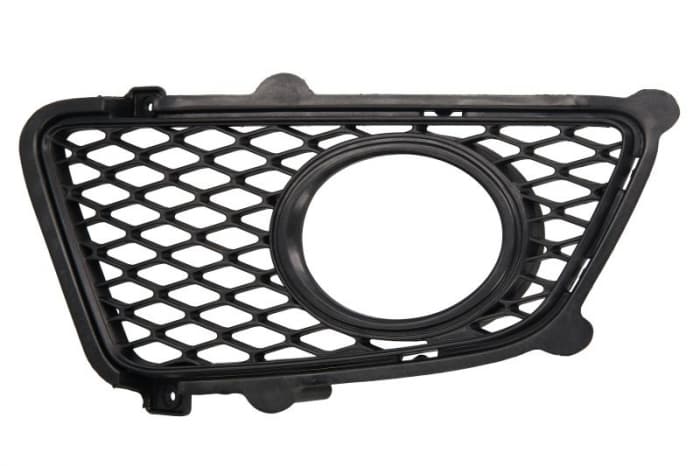 Grila bara fata Stanga cu locas proiector plastic, negru potrivit KIA SPORTAGE II 2004-2010