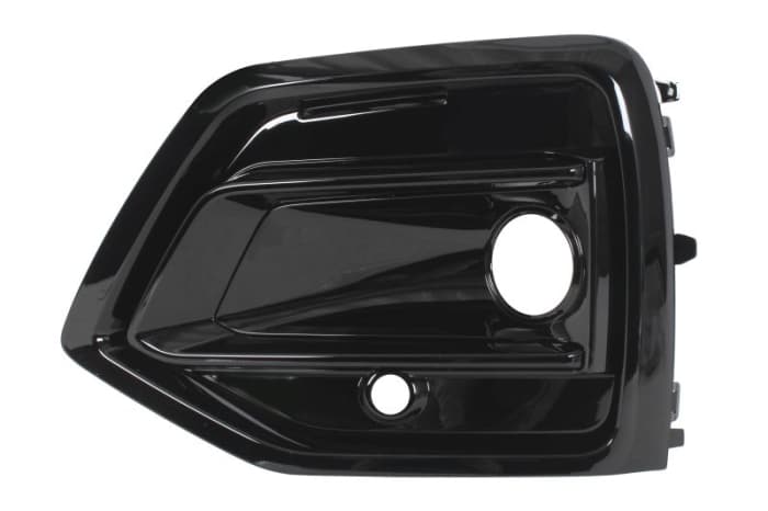 Grila bara Fata Stanga cu orificii proiector ceata, cu orificii senzori parcare, negru lucios potrivit AUDI Q5 06.16- 01.17-10.20